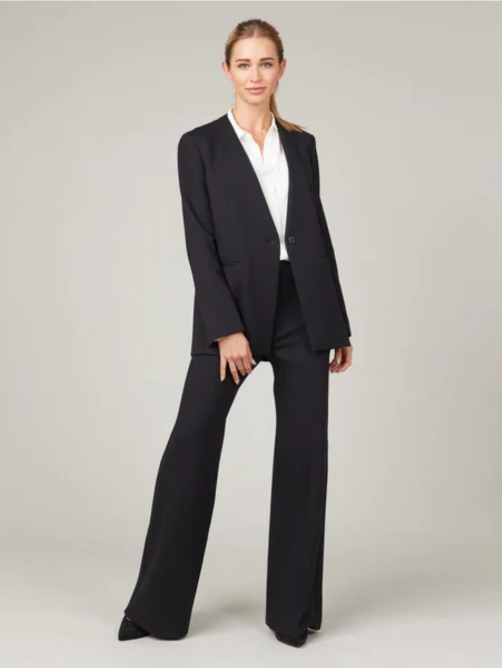 Spanx Perfect Collarless Blazer Black Size Large NWT